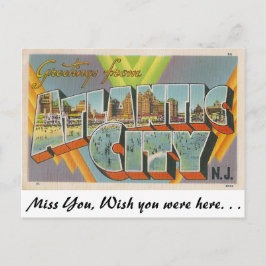 Grüße aus Atlantic City, New Jersey Postkarte