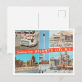 Grüße aus Atlantic City, New Jersey Travel Postkarte (Vorne/Hinten)