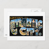 Grüße aus Atlantic City Postkarte (Vorne/Hinten)