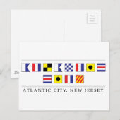 Grüße aus Atlantic City Postkarte (Vorne/Hinten)