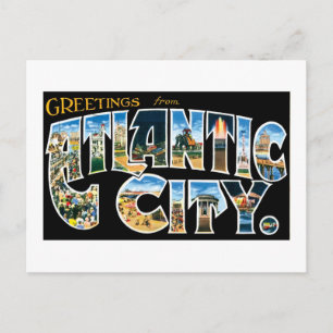 Grüße aus Atlantic City! Postkarte