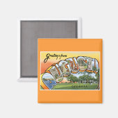 Grüße aus Augusta, GA! Magnet (Vorderseite/Rückseite)