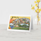 Grüße aus Augusta, Georgien Karte (Gelbe Blume)