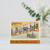 Grüße aus Augusta Postkarte (Stehend Vorderseite)