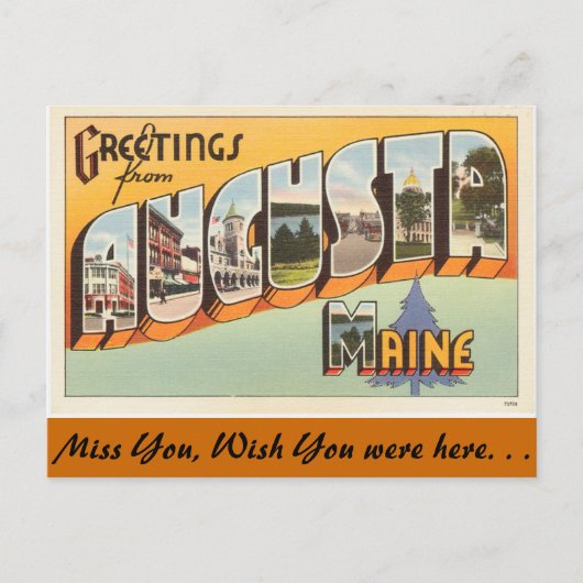 Grüße aus Augusta Postkarte (Vorderseite)