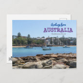 Grüße aus Australien MacMasters Beach Postcard Postkarte (Vorne/Hinten)