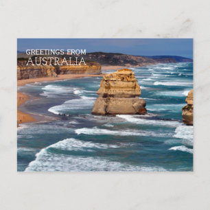 Grüße aus Australien Strandpostkarte Postkarte