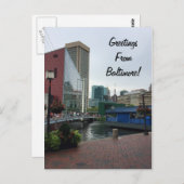 Grüße aus Baltimore Postkarte (Vorne/Hinten)