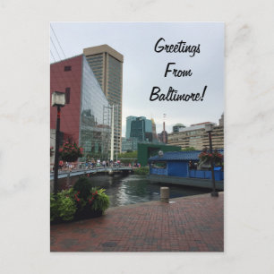 Grüße aus Baltimore Postkarte