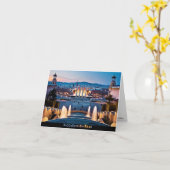 Grüße aus Barcelona Karte (Gelbe Blume)