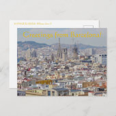 Grüße aus Barcelona! Postkarte (Vorne/Hinten)