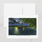 Grüße aus Barnesville, Minnesota, Mondlicht Postkarte (Vorne/Hinten)