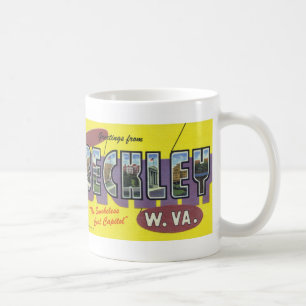Grüße aus Beckley WV Vintage Postkarten-Mug Kaffeetasse
