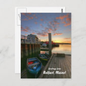 Grüße aus Belfast, Maine! Postkarte (Vorne/Hinten)