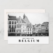 Grüße aus Belgien Postkarte (Vorne/Hinten)