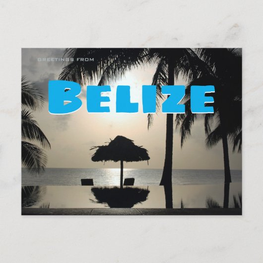 Grüße aus Belize Postkarte (Vorderseite)