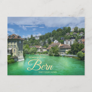 Grüße aus Bern Schweiz Postkarte