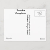 Grüße aus Bethlehem Postkarte (Rückseite)