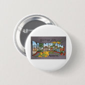 Grüße aus Birmingham, Alabama Button (Vorne & Hinten)