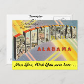 Grüße aus Birmingham Postkarte (Vorne/Hinten)