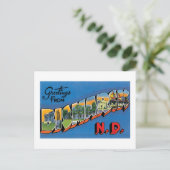 Grüße aus Bismarck, North Dakota! Postkarte (Stehend Vorderseite)