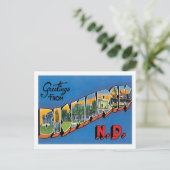 Grüße aus Bismarck North Dakota US City Postkarte (Stehend Vorderseite)