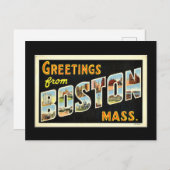 Grüße aus Boston, Mass, Vintag, Postkarte (Vorne/Hinten)