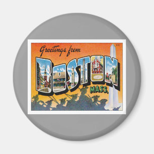 Grüße aus Boston Massachusetts Magnet