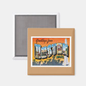 Grüße aus Boston Massachusetts Magnet (Vorderseite/Rückseite)