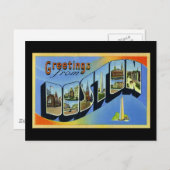 Grüße aus Boston Massachusetts Postkarte (Vorne/Hinten)