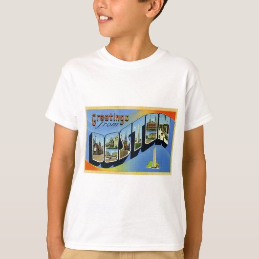 Grüße aus Boston Massachusetts T-Shirt (Vorderseite)