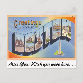 Grüße aus Boston Postkarte