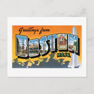 Grüße aus Boston! Postkarte