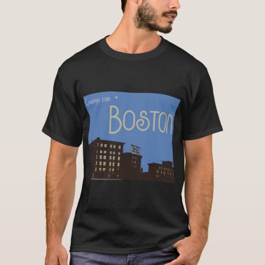 Grüße aus Boston T-Shirt (Vorderseite)