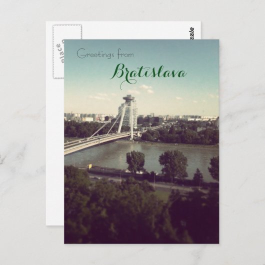 Grüße aus Bratislava Postkarte (Vorne/Hinten)