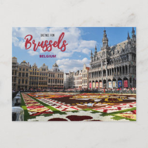 Grüße aus Brüssel Belgien Reise Postkarte