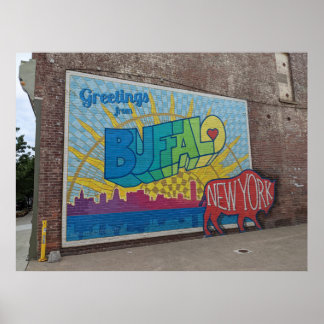 Grüße aus Buffalo, New York. Poster