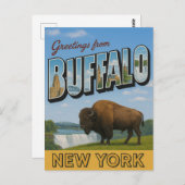 Grüße aus Buffalo New York Postkarte (Vorne/Hinten)