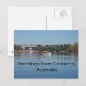 Grüße aus Canberra, Australien Postkarte (Vorne/Hinten)