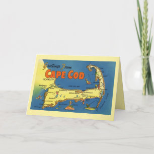 Grüße aus Cape Cod Map