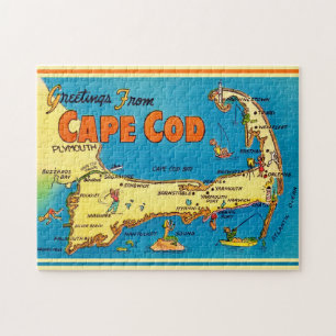 Grüße aus Cape Cod Map Puzzle