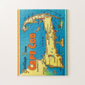 Grüße aus Cape Cod Map Puzzle (Vertikal)