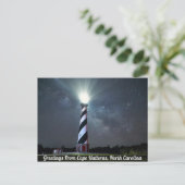 Grüße aus Cape Hatteras Postkarte (Stehend Vorderseite)