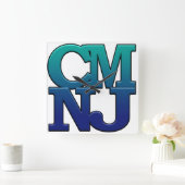 Grüße aus Cape May, New Jersey Quadratische Wanduhr (Zuhause)