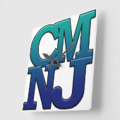 Grüße aus Cape May, New Jersey Quadratische Wanduhr (Winkel)