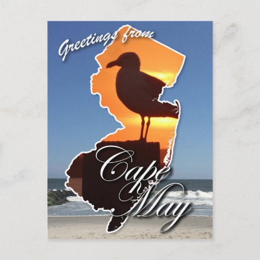 Grüße aus Cape May Postkarte (Vorderseite)