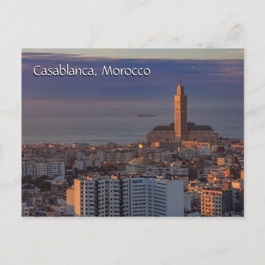 Grüße aus Casablanca Marokko Postkarte (Vorderseite)