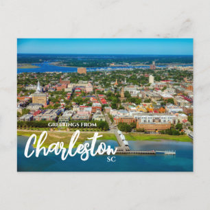 Grüße aus Charleston, SC Landschaftlich Postcard Postkarte