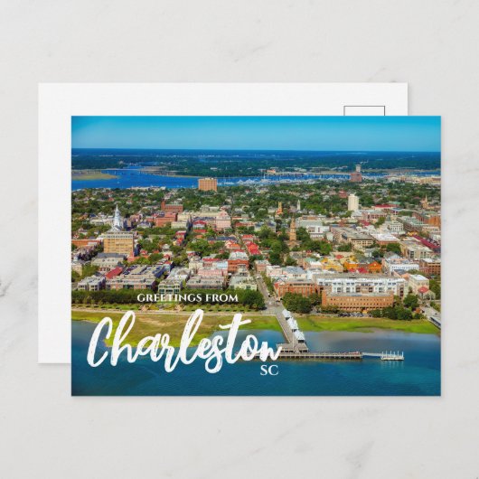 Grüße aus Charleston, SC Landschaftlich Postcard Postkarte (Vorne/Hinten)