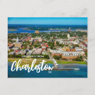 Grüße aus Charleston, SC Reise-Postkarte Postkarte